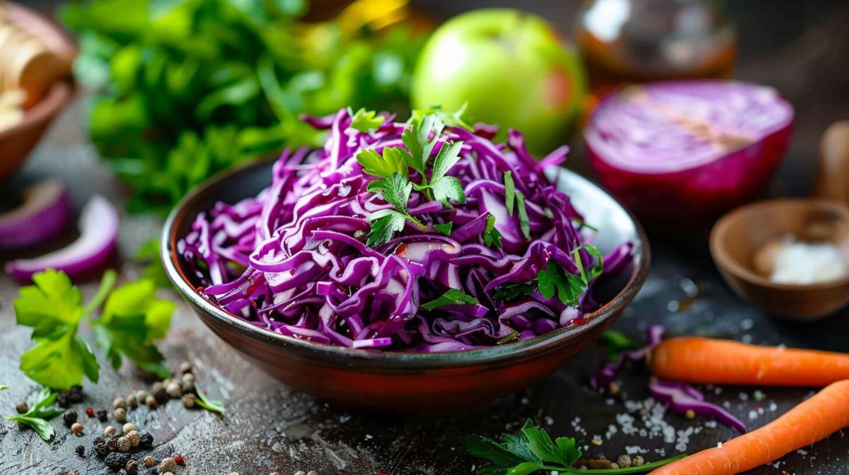 Salade de chou rouge : un mélange de couleurs et de saveurs