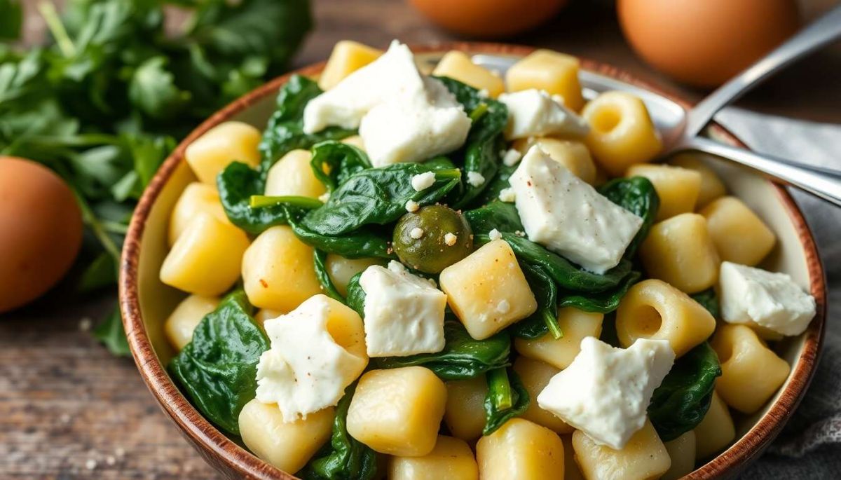 Éveillez vos papilles avec une poêlée de gnocchis crémeux aux épinards et gorgonzola