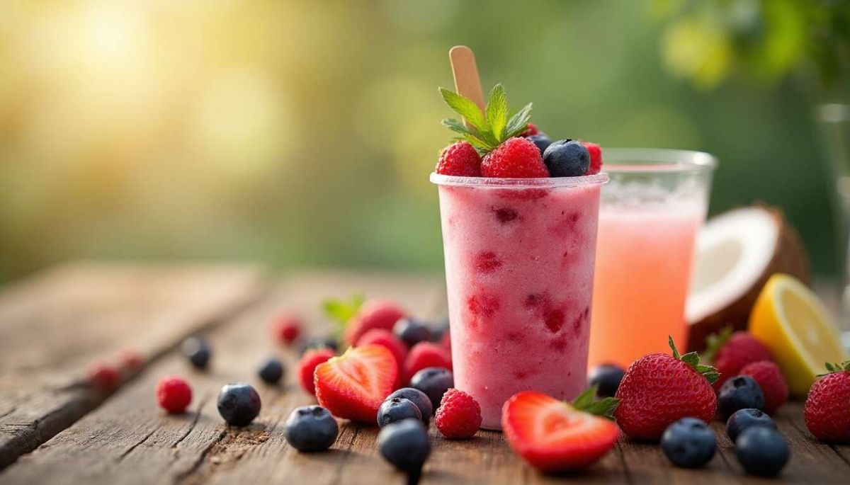 Glace à l'eau légère aux fruits rouges : un régal maison