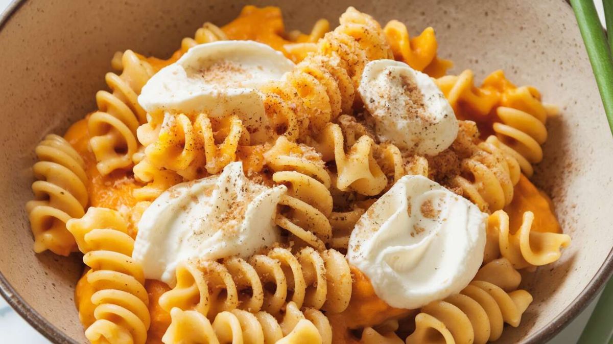 Fusilli à la crème de butternut : plaisir automnal en un clin d'œil