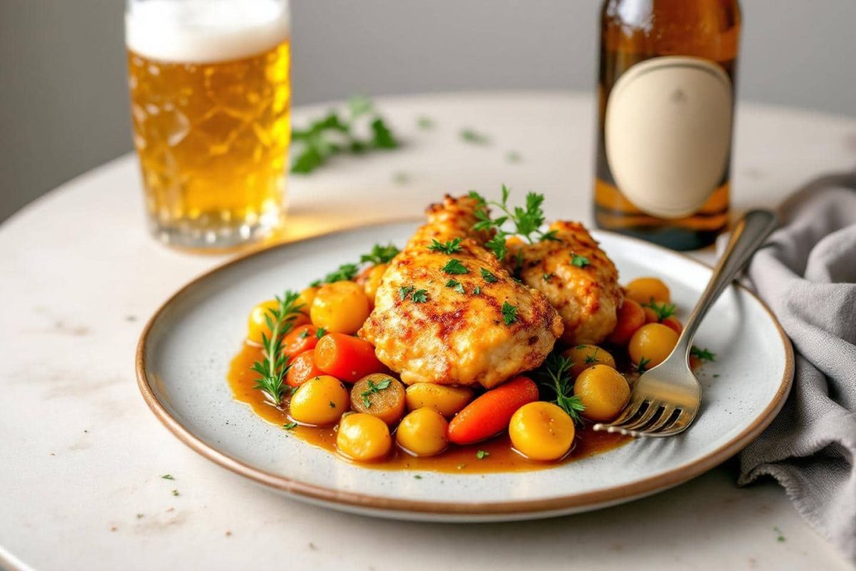 Oubliez le vin blanc : des recettes audacieuses à la bière à découvrir