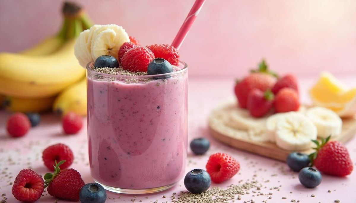 Un smoothie fruité et crémeux pour dynamiser votre matinée
