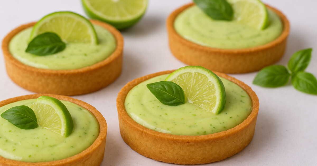 Des tartelettes citron vert basilic pour un été plein de fraîcheur
