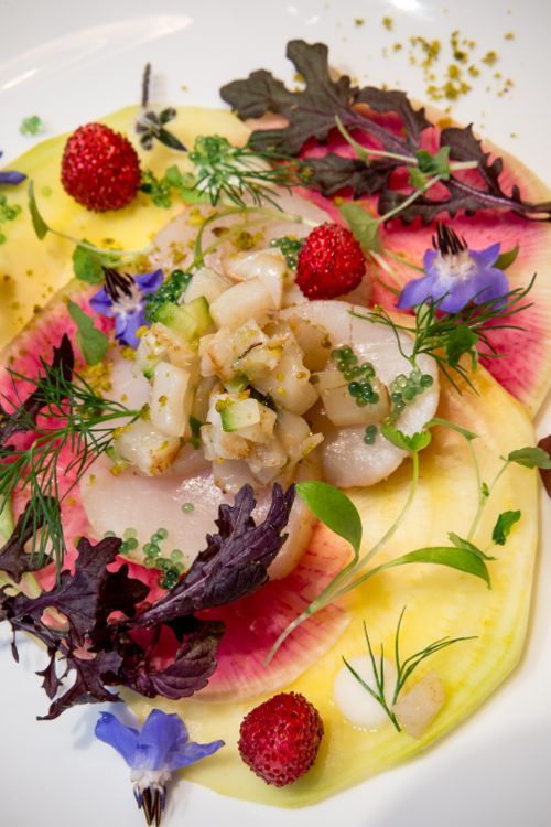 Carpaccio de Saint-Jacques exotique