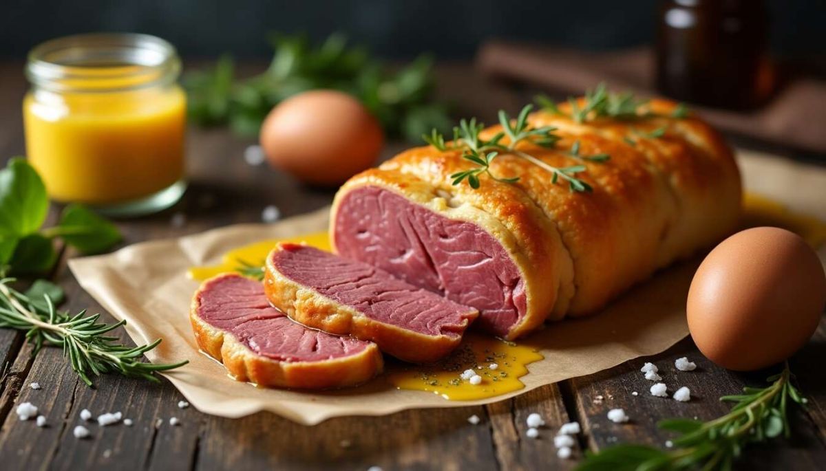 Filet mignon de porc à la moutarde en croûte : recette facile au four