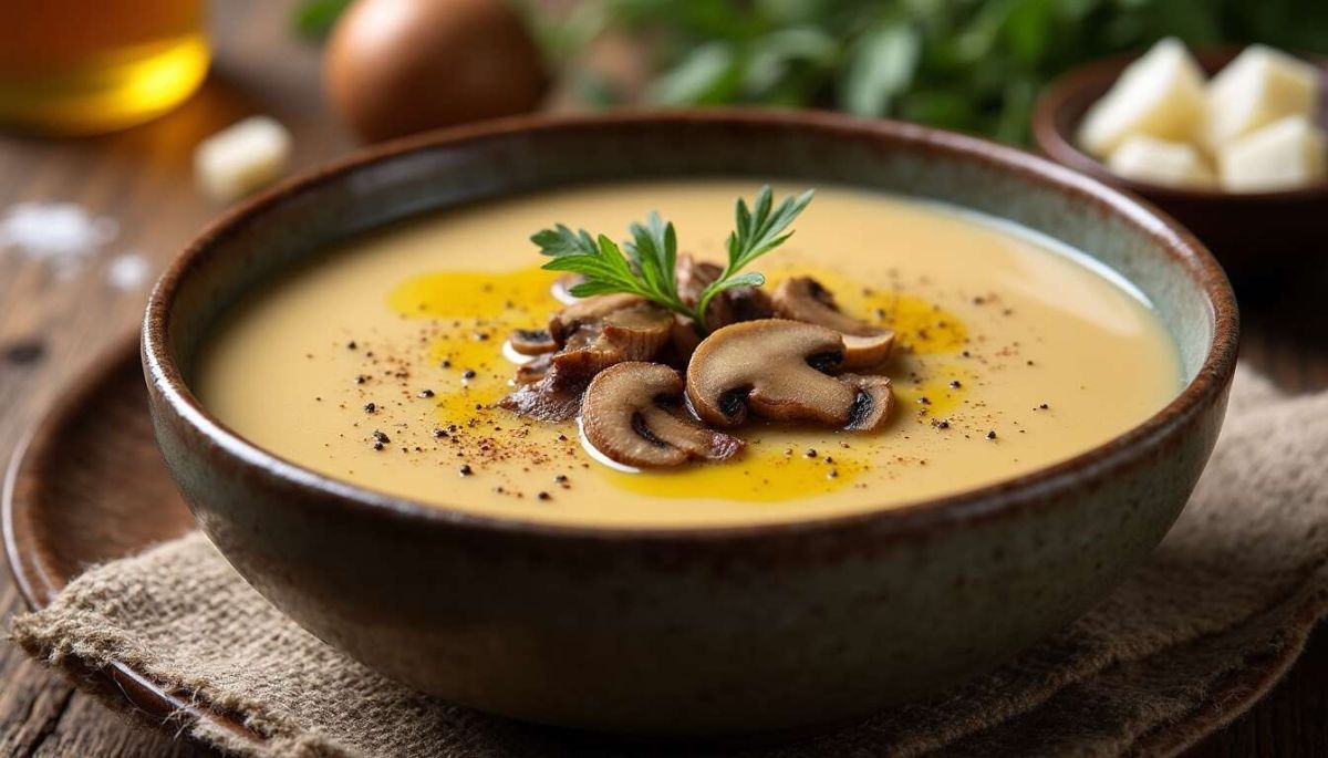 Découvrez la soupe de champignons légère et savoureuse