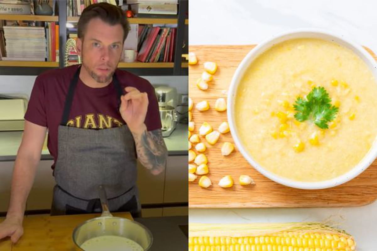 Le velouté de maïs revisité par Norbert Tarayre