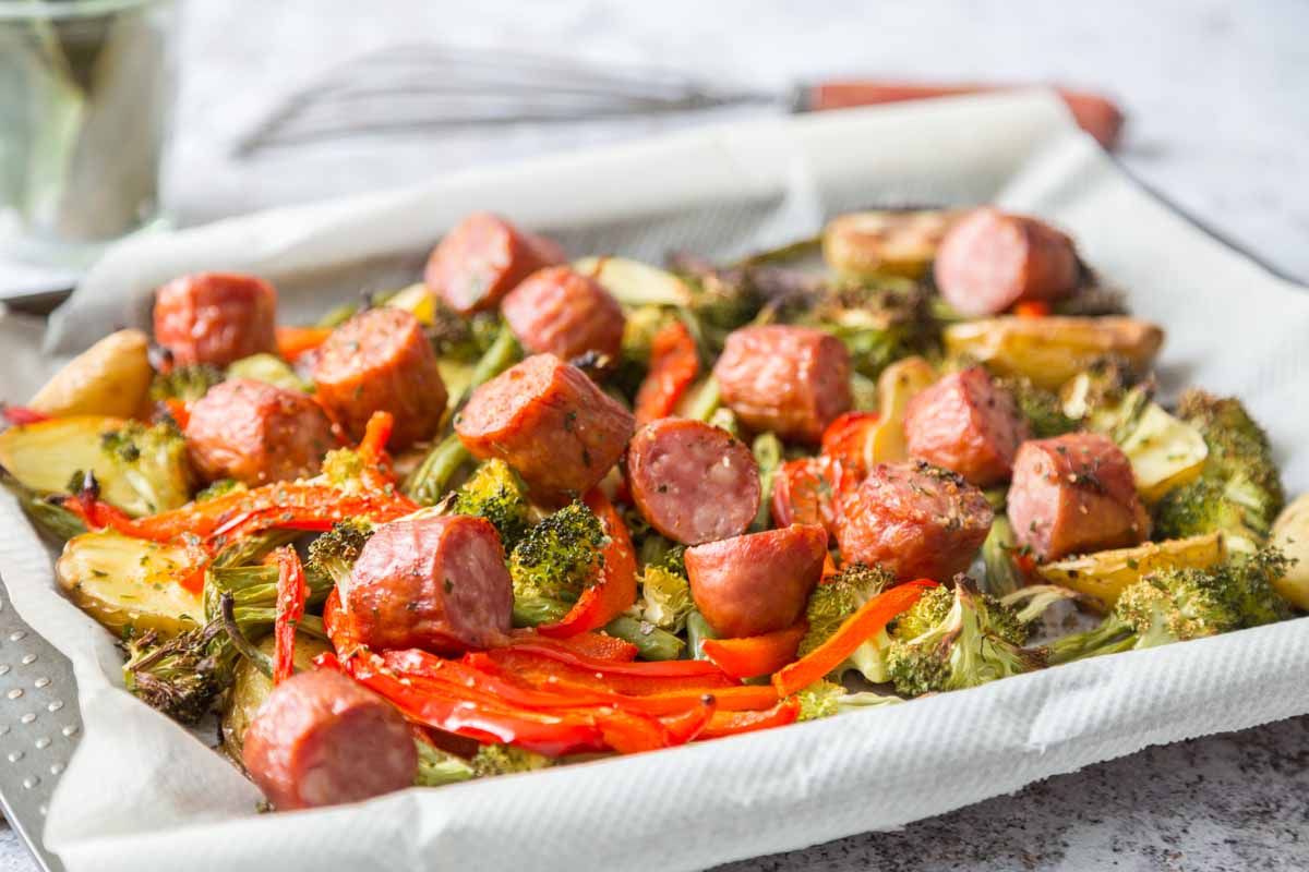 One Pan aux Saucisses et Légumes