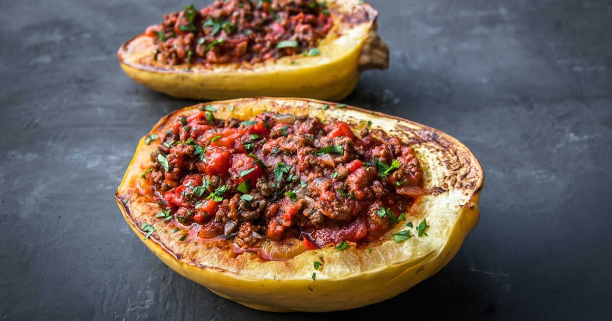 Une courge spaghetti farcie pour un repas familial gourmand