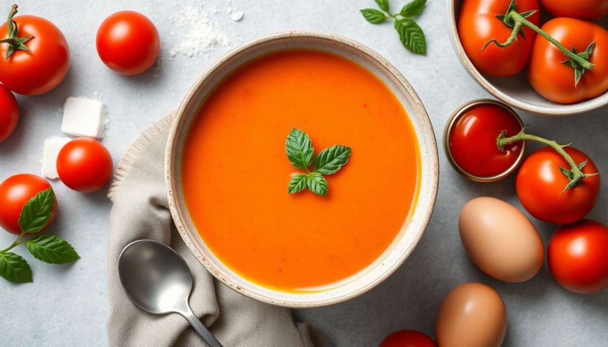Un velouté de tomates à réaliser en un clin d'œil avec le Thermomix