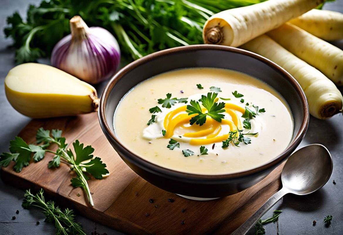 Une onctueuse soupe crème de panais pour réchauffer vos soirées d'hiver