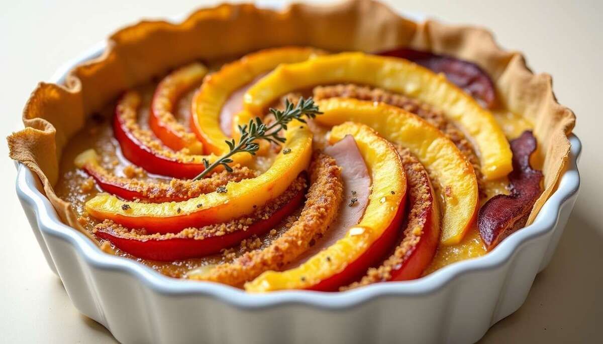 Une tourte gourmande au potiron et chèvre frais pour régaler vos convives