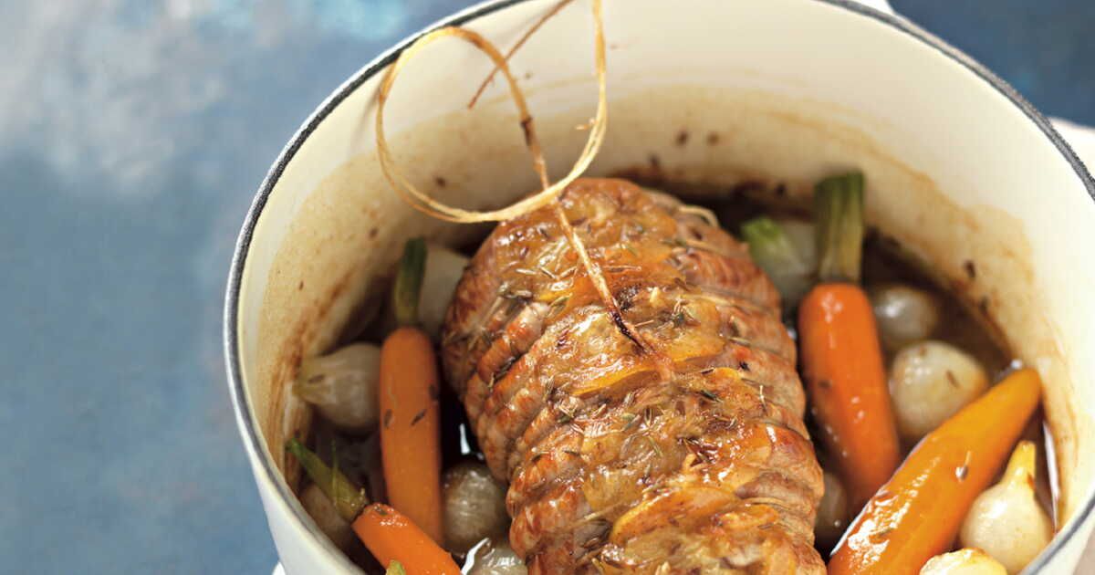 Rôti de veau citron-fenouil
