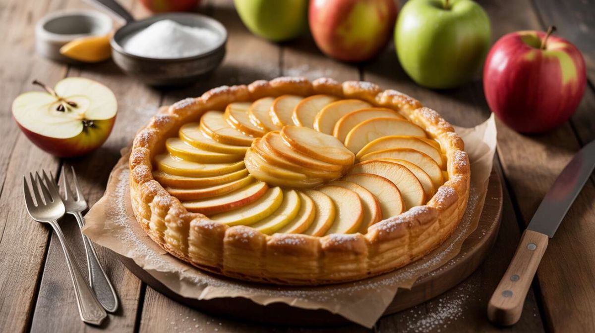 découvrez la simplicité d'une tarte fine aux pommes à trois ingrédients