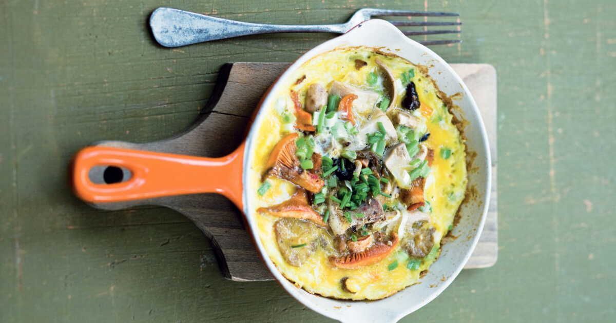 Découvrez l'omelette aux champignons des bois : un délice naturel
