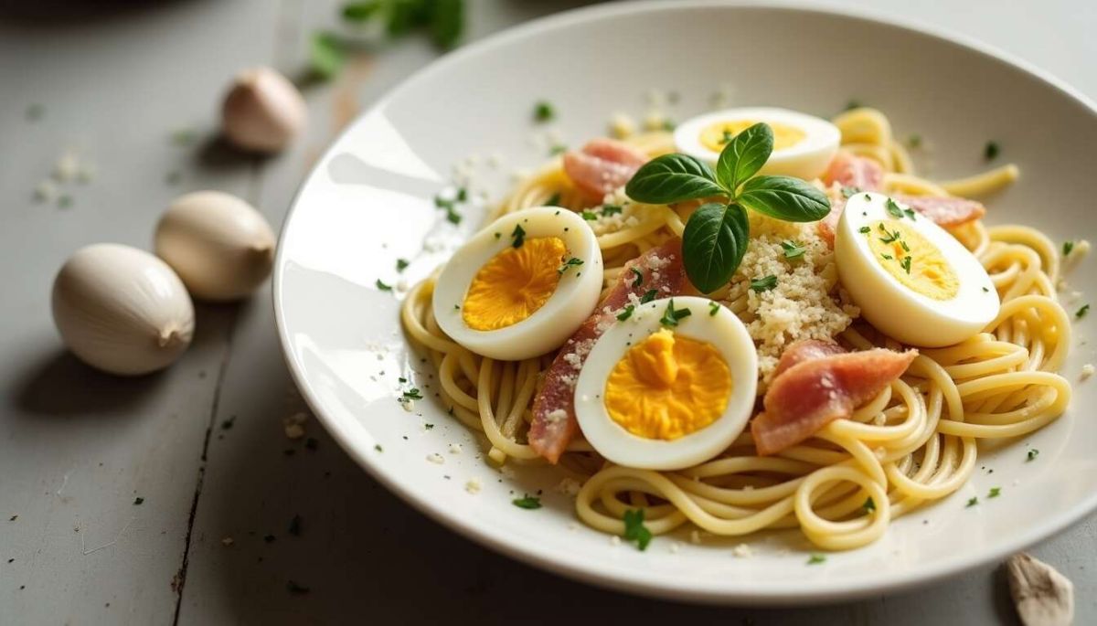 Une carbonara légère pour régaler vos papilles sans culpabilité