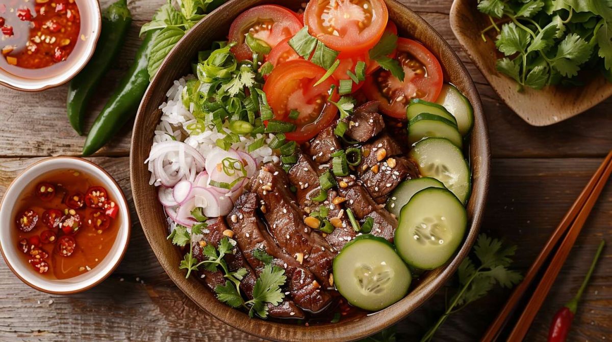 découvrez le bœuf lok lak : une recette cambodgienne savoureuse