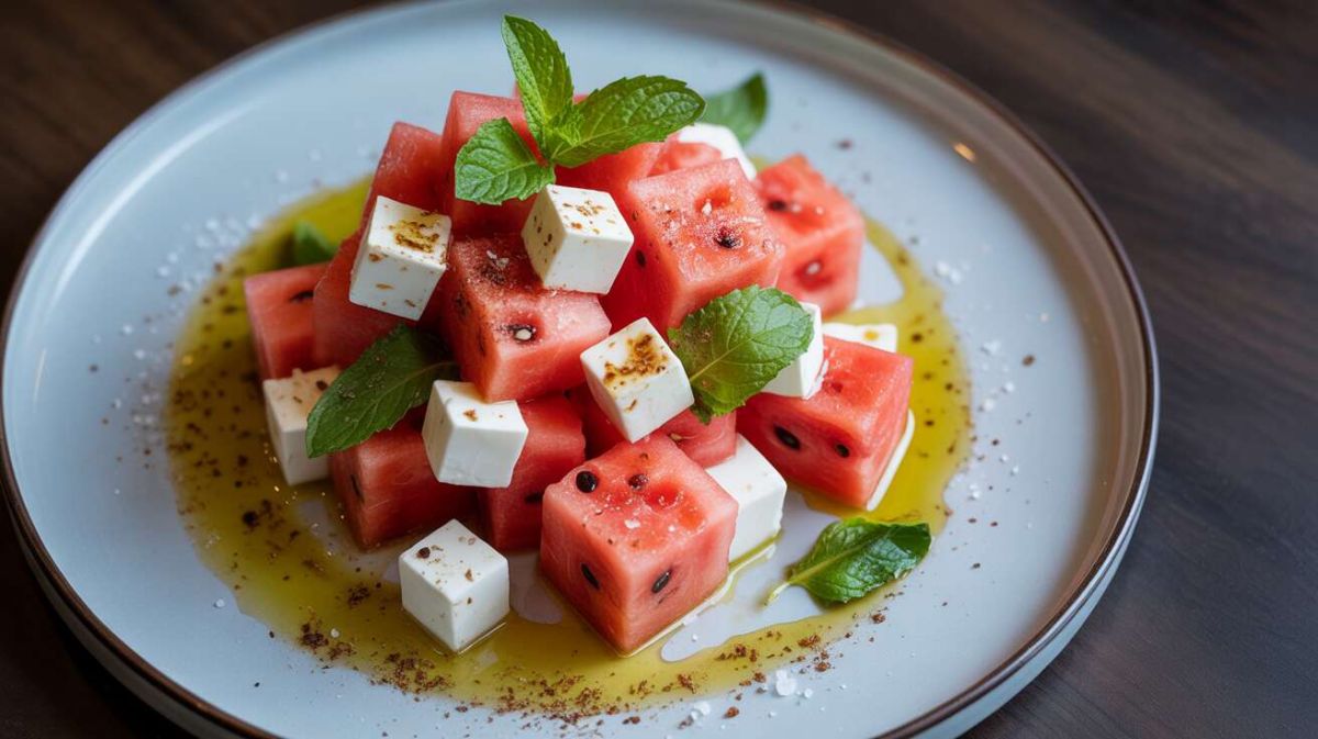 La salade de pastèque, feta et menthe : une explosion de fraîcheur pour l'été