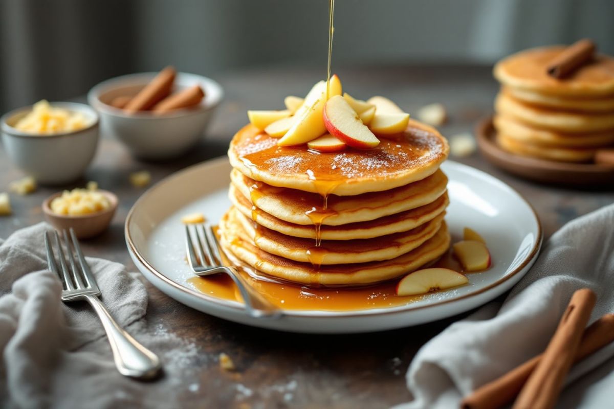 La douceur des pancakes aux pommes : une alternative gourmande aux viennoiseries
