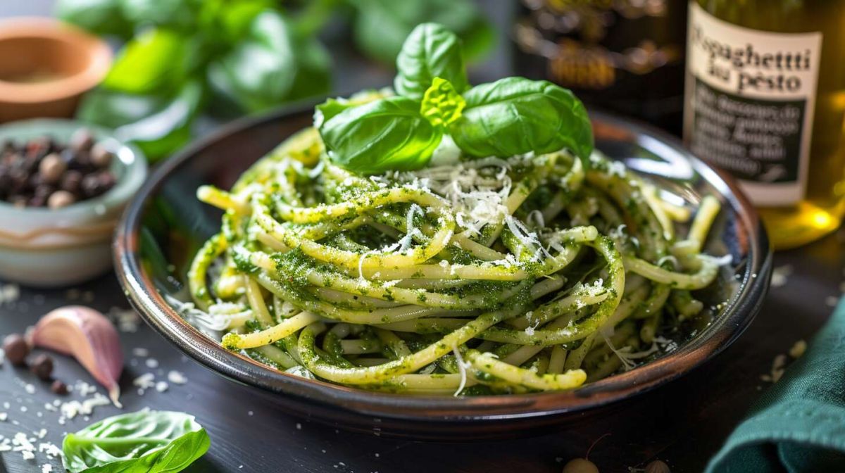 Découvrez la recette inoubliable des spaghetti au pesto maison