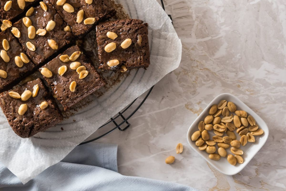 la recette irrésistible des brownies cacahuètes de cyril lignac
