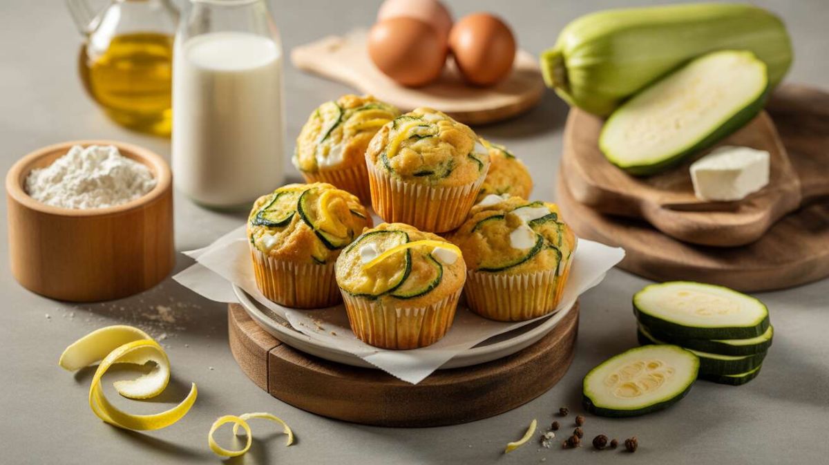 Des muffins salés aux courgettes et feta pour égayer vos apéros