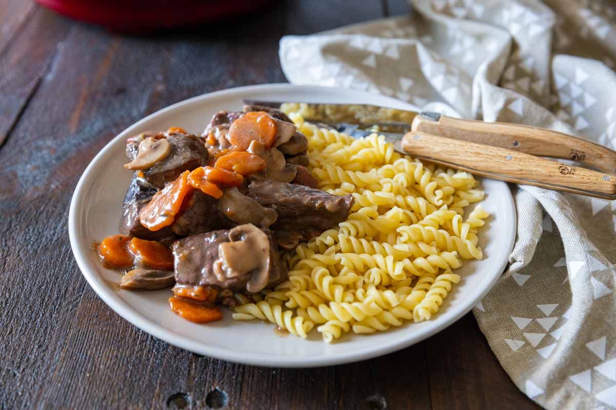 boeuf bourguignon express au Cookeo